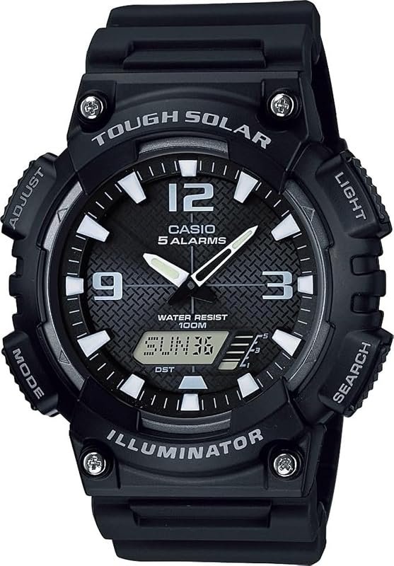 Casio AQS800W Analog‑Digital Solar Watch – 100 m Water Resistance, 1/1