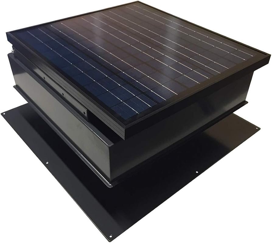 Remington Solar 30W Roof Mount Attic Fan with Durable Aluminum Housing