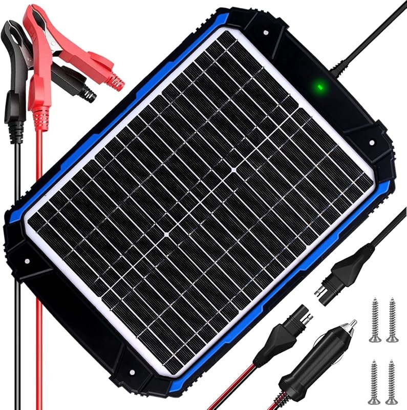 SUNER POWER 20W 12V Solar Trickle Charger & Maintainer PRO with MPPT C