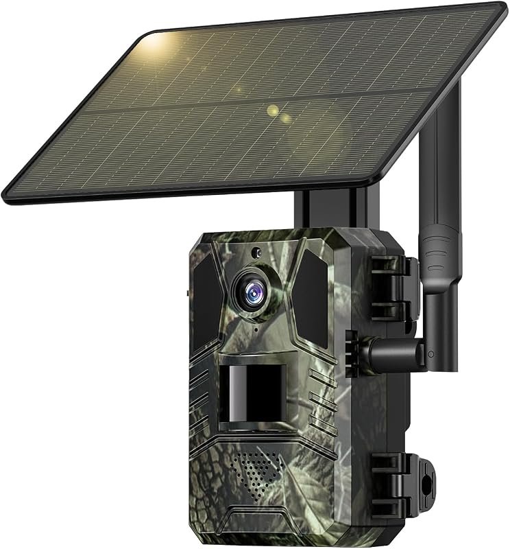 SEHMUA 2K HD Trail Camera with Live Streaming, AI Animal Detection, Ni