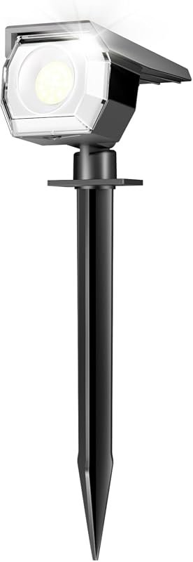 Peasur Waterproof Solar Spot Light – Single Pack, Bright Beam, Easy In