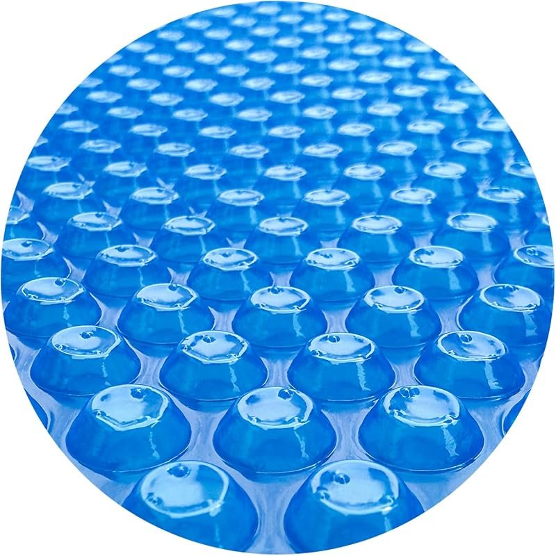 18‑ft Round Solar Pool Cover, 10 Mil Thickness, Blue Color, Enhances H