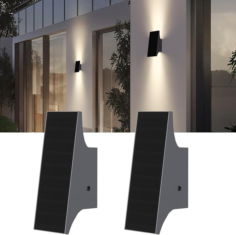 SOTTLOT Dual‑Direction Outdoor Solar Wall Lights – Up & Down Illuminat