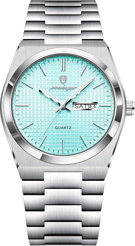 Poedagar Men's Wristwatch – Fashion Business Casual Quartz with Lumino