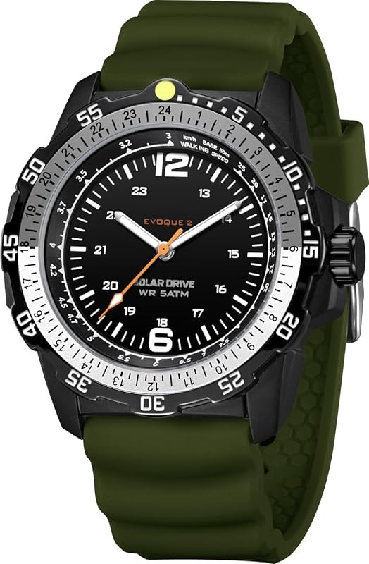 Findtime Solar Watch for Men: Military-Style Analog, Industrial Design