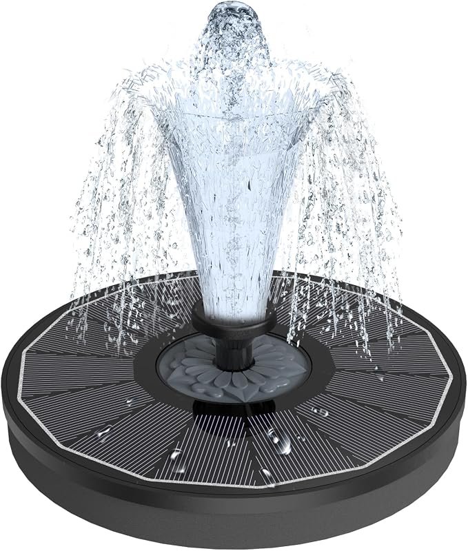 Yzert 3.5W Glass‑Panel Solar Fountain for Bird Baths