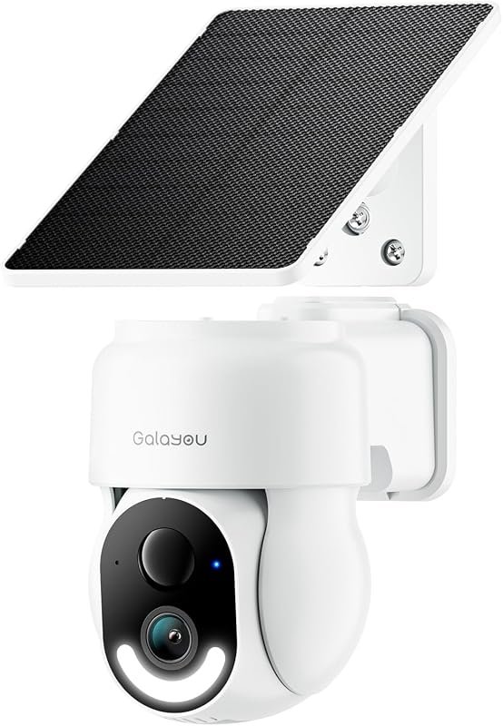 GALAYOU R6 Solar Outdoor Camera – Wireless Home Security with 2.4 GHz 