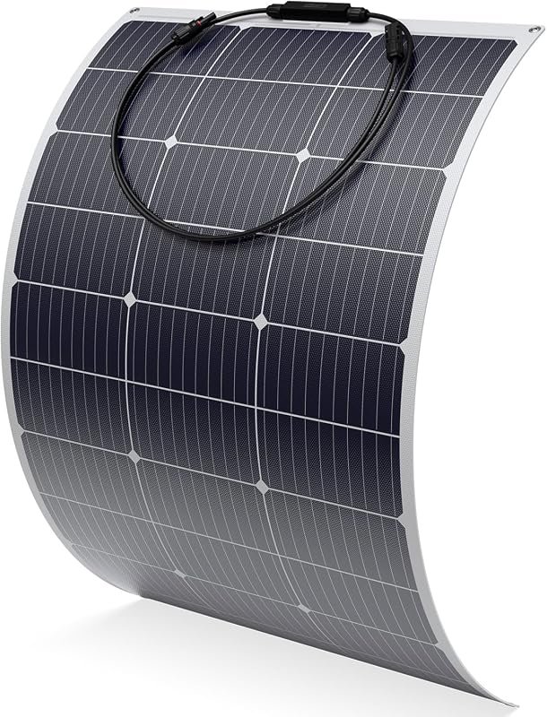 Solarapex 100W Flexible Solar Panel with Fiberglass ETFE Cover, IP68 W