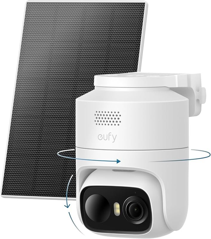 eufy Security eufyCam C37 Solar Wireless Outdoor Cameras with 2K Resolu