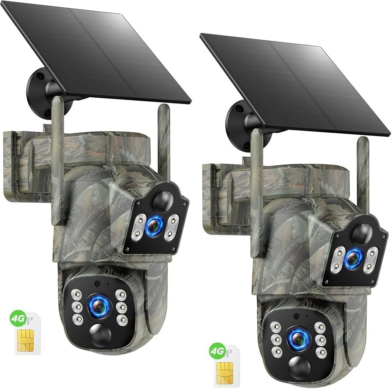4G LTE Dual‑Lens Cellular Trail Camera offering 360° Live Streaming, H