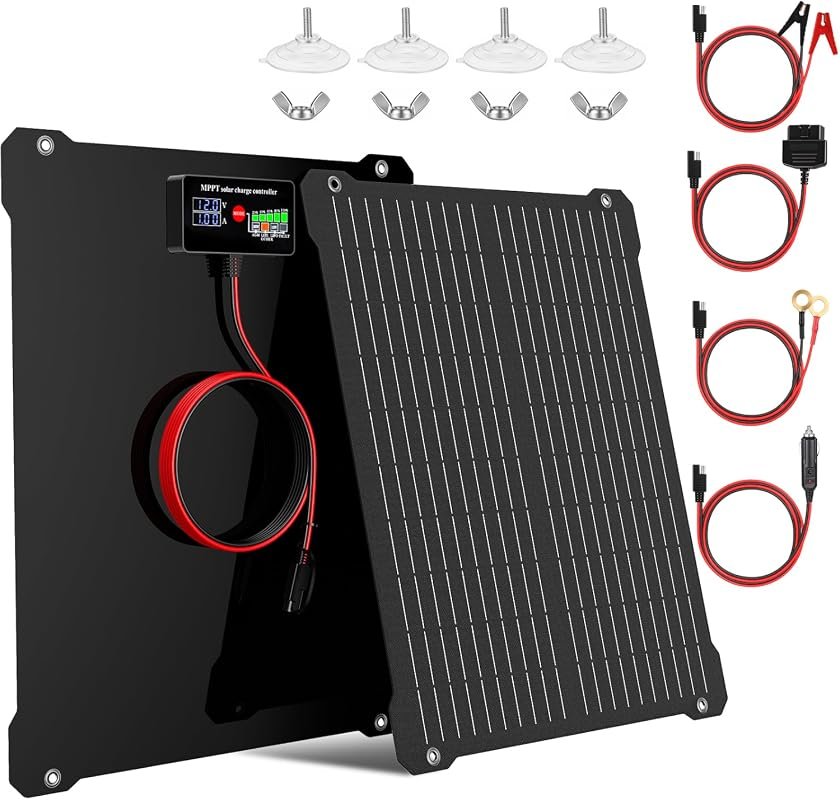 Paidekua 15W 12V MPPT Solar Charger & Maintainer with UltraSmart Contr