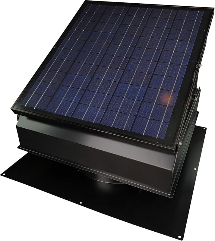 Remington Solar Builder Series 40W Attic Fan with 110V adapter for aut