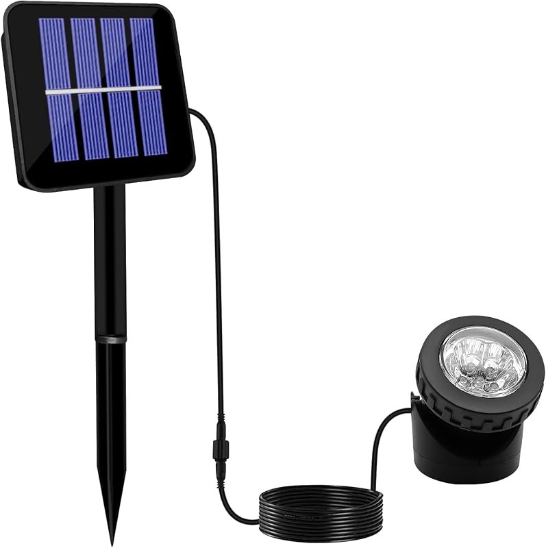 VEEKI Solar Pond Lights: IP68 Waterproof Submersible LED Underwater Light for Outdoor Ponds