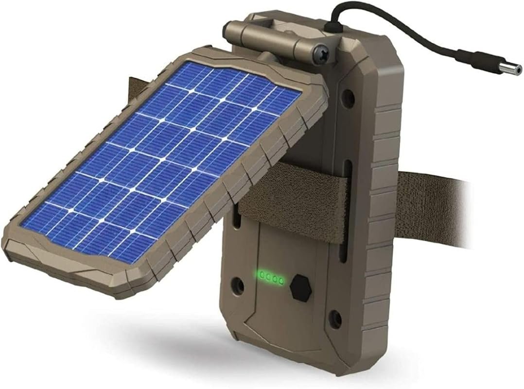 Stealth CAM Sol-Pak Solar Battery Pack with 12V Panel—Broad Compatibil
