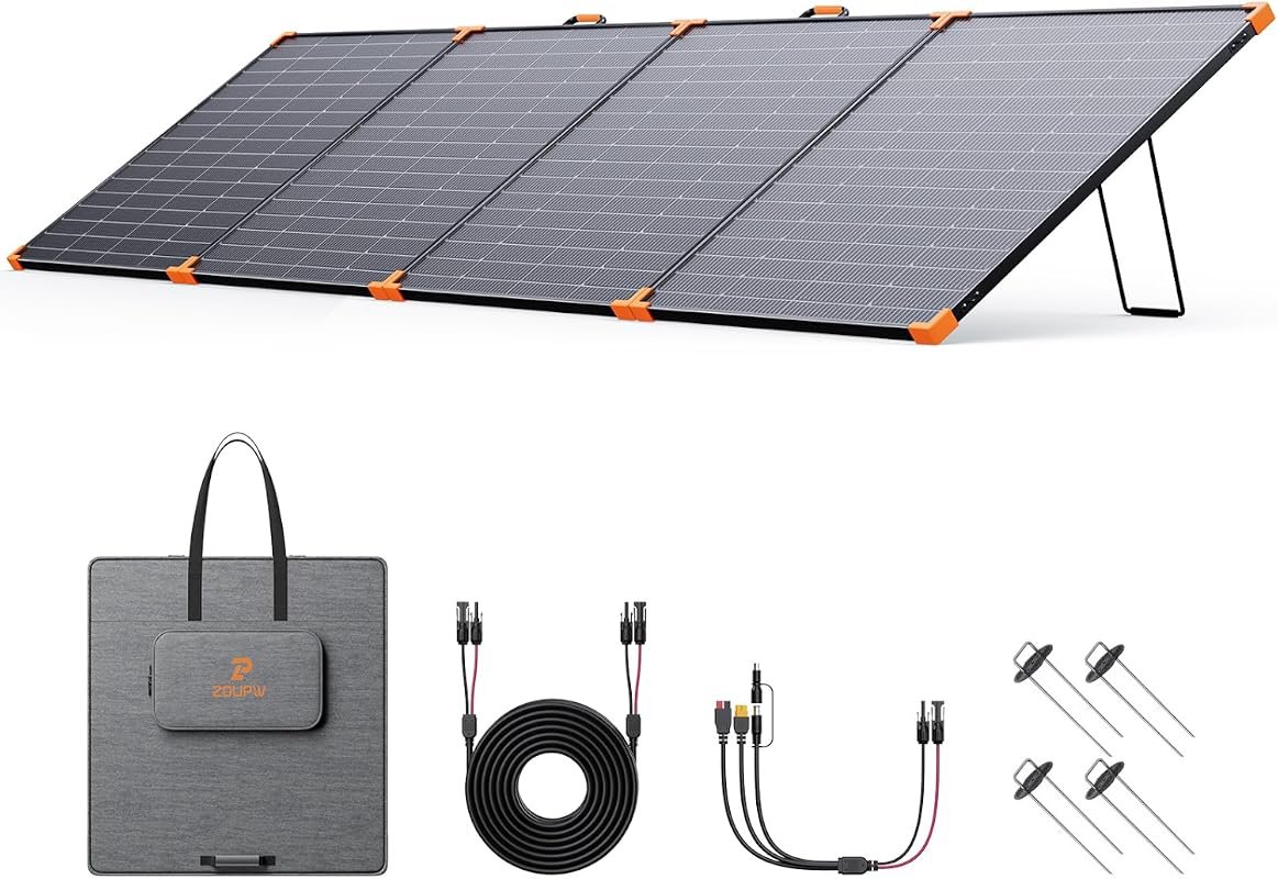 ZOUPW 450W Portable Solar Panel for Power Station
