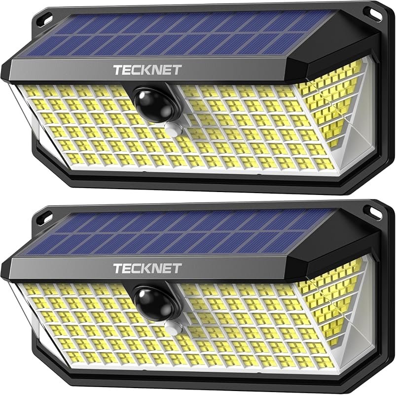 TECKNET 416 LED Solar Lights with Motion Sensor, Waterproof, 4200lm, 2