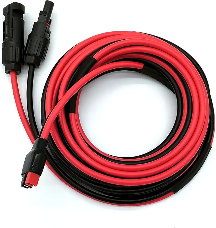 12AWG 50FT Solar to ADS Cable for Solar Generators and Power Stations (Vertical)