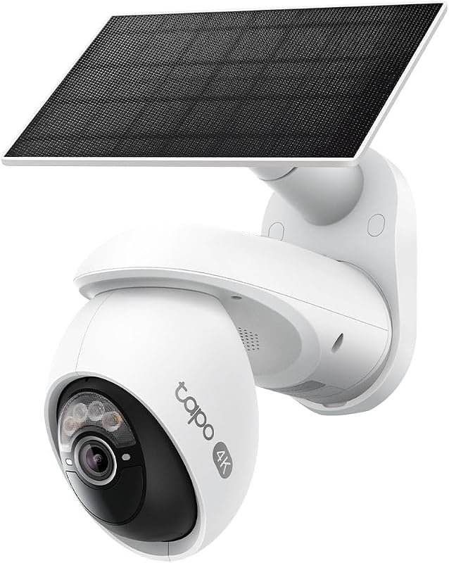 Tapo 4K Outdoor Pan/Tilt Wireless Security Camera with Solar Charging 