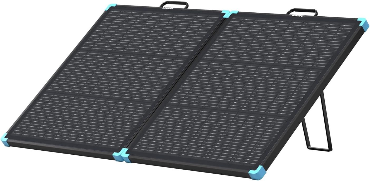 Renogy 100W Portable Solar Panel System with 25% High Efficiency for Power Stations with 