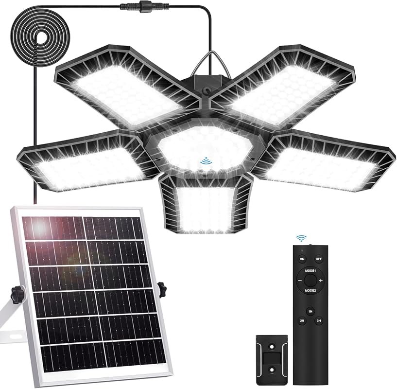 Upgrade Solar Shed Light: 267LED Motion Sensor Pendant, Day/Night, 2 M