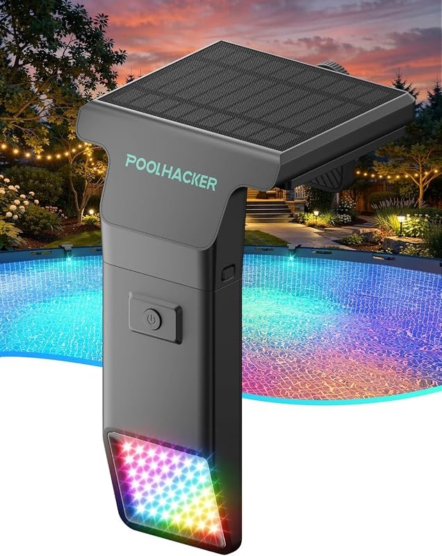 Solar Pool Lights for Inground and Above Ground Pools, 10-Color, 4-Mode Led