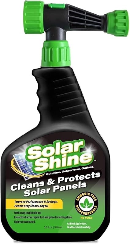 Solar Shine Solar Panel Cleaner and Protectant for Streak-Free Shine a