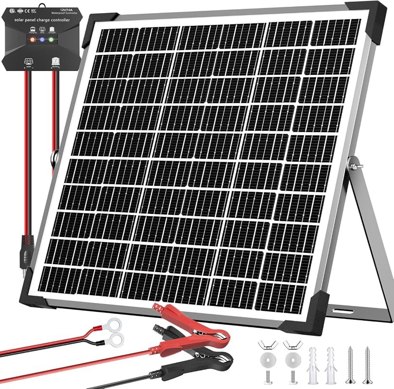 Voltset 20W 24V Solar Panel Maintainer Charger Kit with Controller