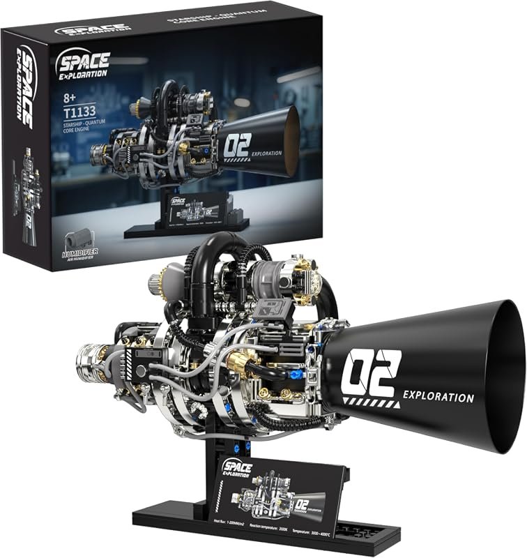 Rocket Engine Building Set for STEM Education—Space-Themed Toy for Curious Kids Aged 8+