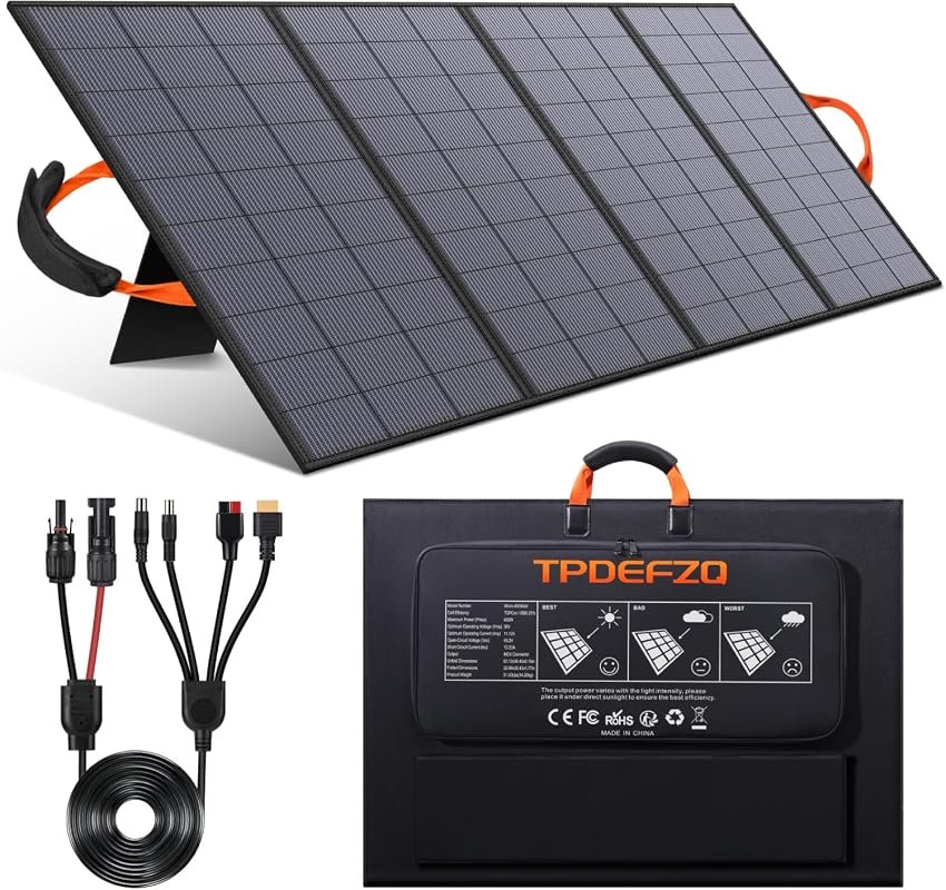 Generic 400W Portable Solar Panel for Power Station, 36V ETFE Cover
